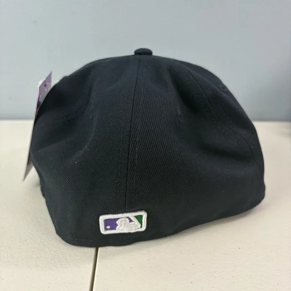 New Era 59FIFTY Atlanta Braves Fitted Cap MLB “The A” Big League Chew Hat 7 1/4 - Picture 5 of 8